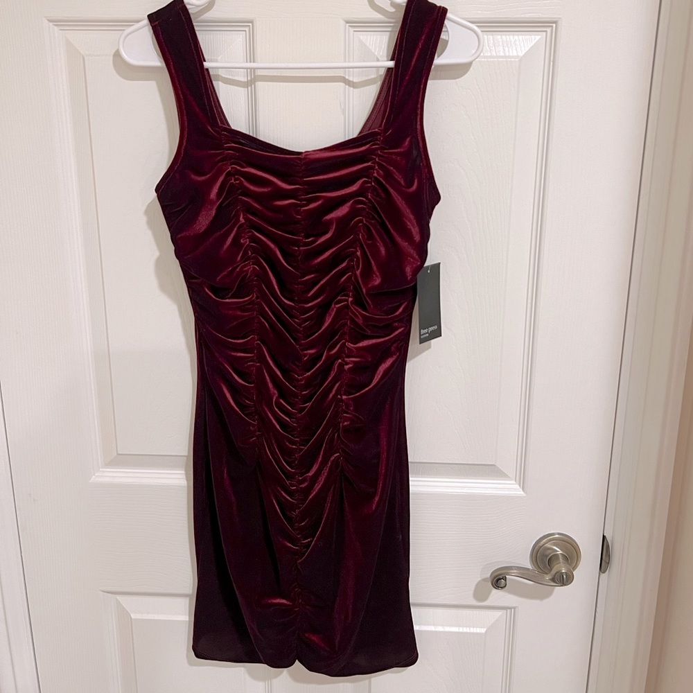 Beautiful Burgundy Velvet Dress